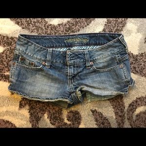 American Eagle light-wash denim shorts